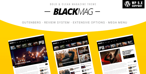 BLACKMAG - Bold & Clean Magazine Theme icon