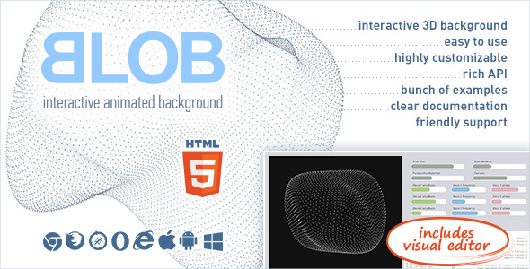 BLOB - Interactive Animated 3D Background icon