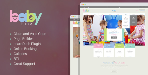 BabyTime - Babysitter, Nurse and Preschool Education WordPress Theme icon