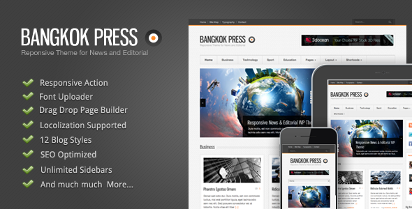 Bangkok Press - Responsive, News & Editorial Theme icon