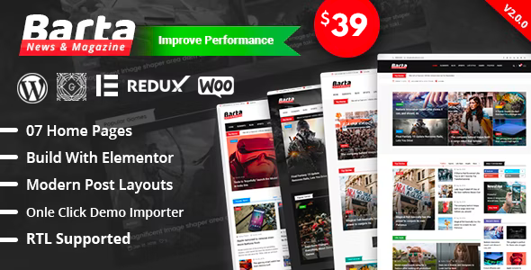 Barta - News & Magazine WordPress Theme icon
