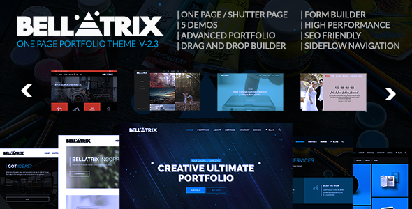 Bellatrix | WordPress Portfolio Theme - Shutter One Page icon
