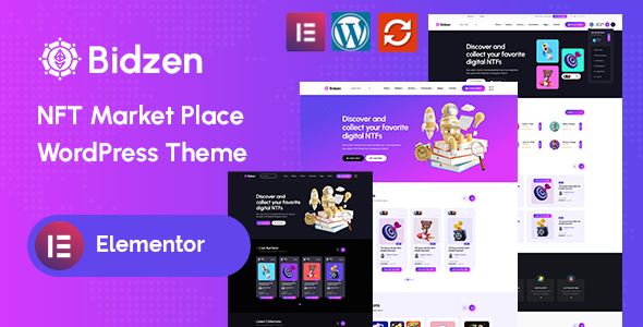 Bidzen - NFT Marketplace WordPress Theme icon
