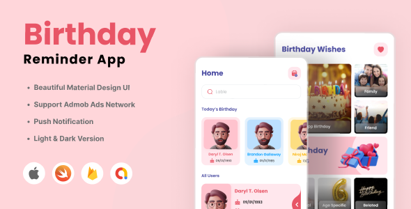 Birthday Reminder App - iOS icon