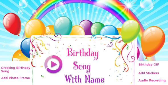 Birthday Song With Name - Android App + Admob, Startapp and Facebook Integration icon