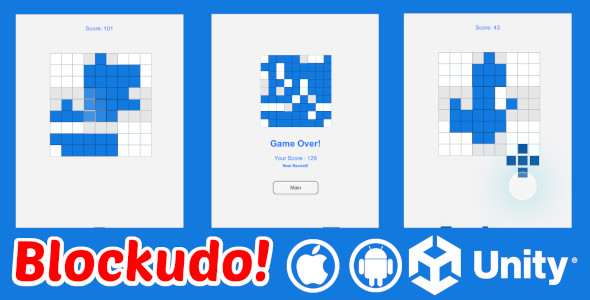 Blockudo | Tile and Block Puzzle | Unity Project For Android And iOS And WebGL icon