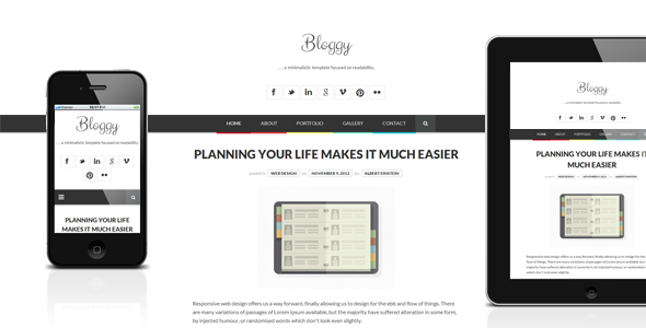 Bloggy WP - Responsive Minimalist WordPress Theme icon