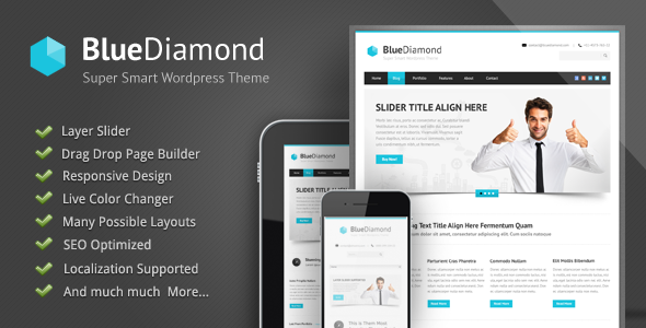 Blue Diamond - Responsive Corporate WP Theme icon