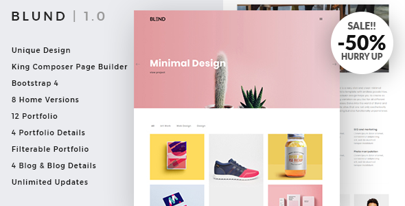 Blund Minimal Portfolio WordPress Theme icon