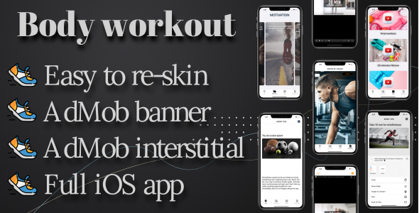 'Body workout' full iOS template icon