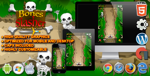 Bones Slasher - HTML5 Construct 2 Survival Game icon