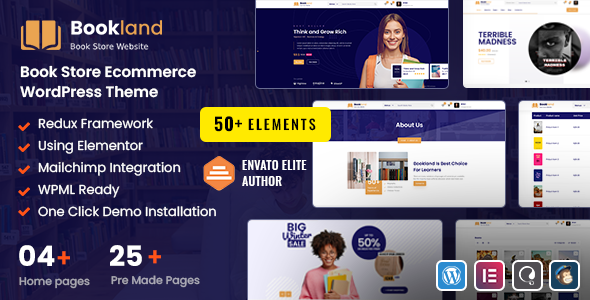 Bookland - Bookstore E-commerce WordPress Theme icon