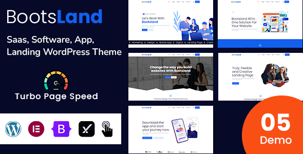 Bootsland - Creative Landing WordPress Theme icon