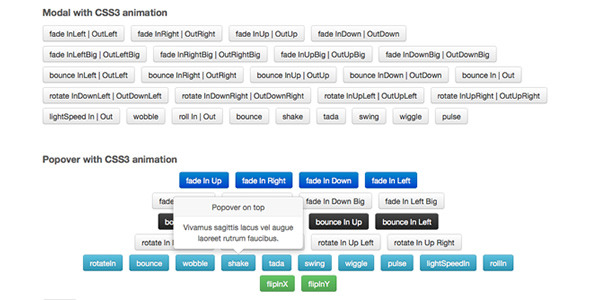 Bootstrap 2 and 3 enhance with CSS3 animation icon
