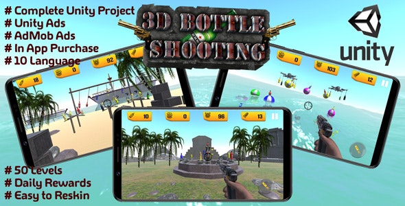 Bottle Shooting Game 3D icon