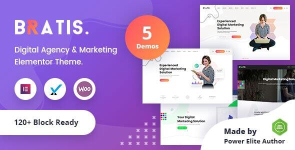 Bratis - Digital Marketing WordPress Theme + RTL icon