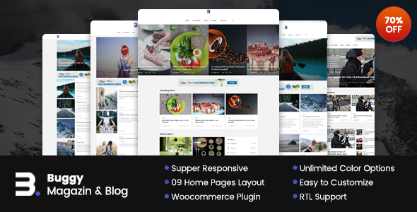 Buggy - Magazine & Blog WordPress Themes icon