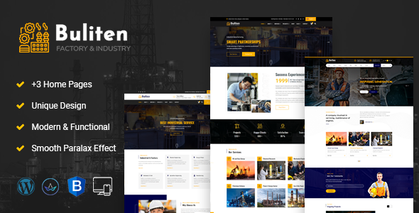 Buliten-Factory & Industry WordPress Theme icon
