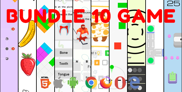Bundle 10 Game. Mobile, Html5. .c3p (Construct 3) icon