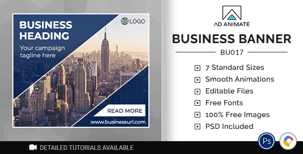 Business Banner | HTML5 Ad Template (BU017) icon