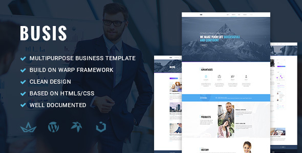 Busis — Clean Multipurpose Business & Corporate Responsive WordPress Theme icon