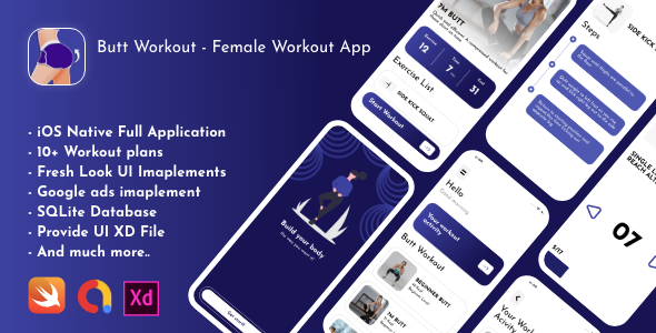 Butt Workout - Female Fitness icon