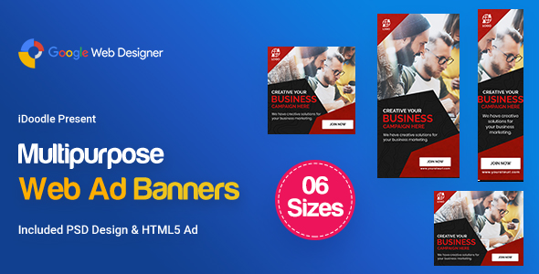 C43 - Multipurpose, Business, Startup Banners GWD & PSD icon