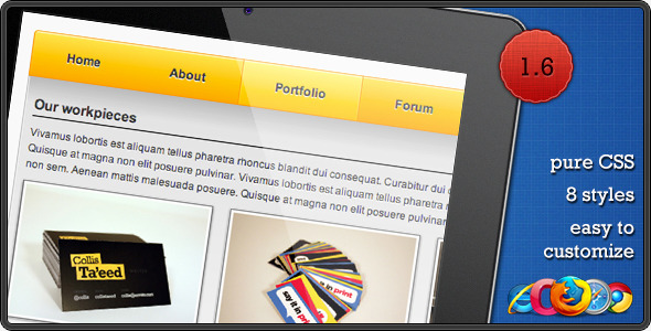 CSS Navigation Menu icon