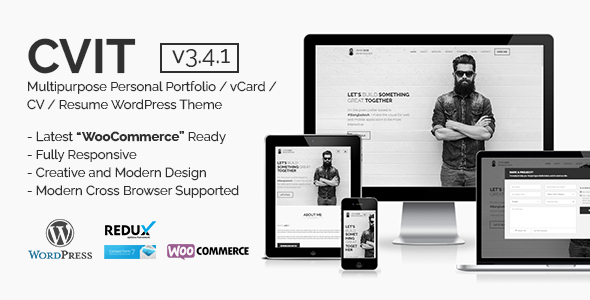 CVIT | Multipurpose Personal Portfolio / vCard / CV / Resume WordPress Theme icon