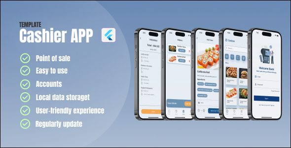 Cashier App Flutter  Mobile 