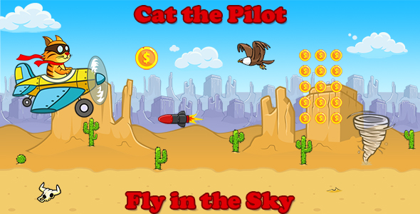 Cat the Pilot: Fly in the Sky (PC & Mobile) icon