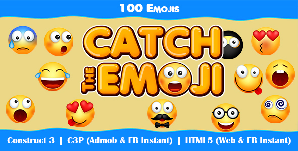 Catch The Emoji Game (Construct 3 | C3P | HTML5) Admob Ready icon