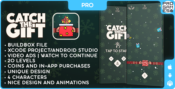 Catch The Gift (PRO) - BUILDBOX CLASSIC - IOS - Android - Reward video icon