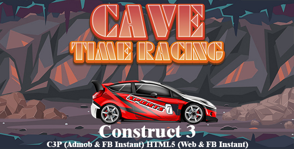 Cave Time Racing Car Game (Construct 3 | C3P | HTML5) Admob Ready icon