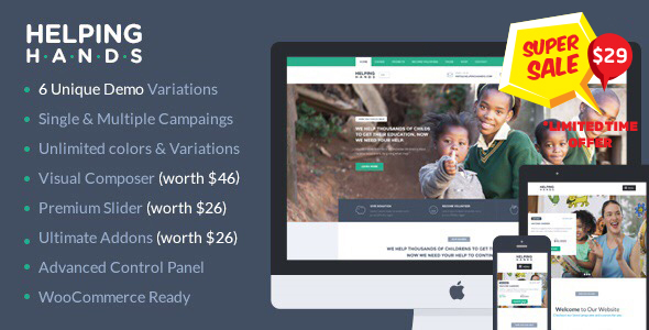 Charity WordPress Theme | HelpingHands icon