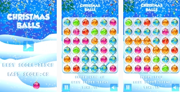 Christmas Balls - HTML5 Game + Mobile + AdMob (Construct 3 | Construct 2 | Capx) icon