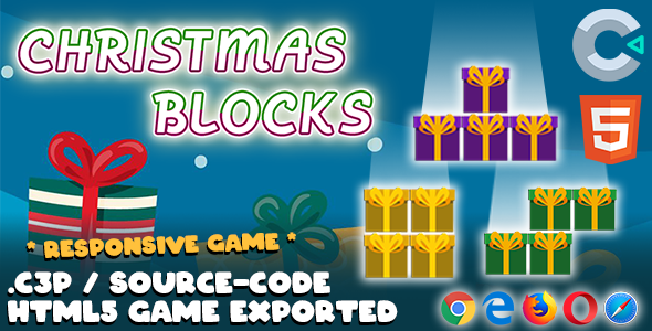 Christmas Blocks HTML5 Game - With Construct 3 File (.c3p) icon