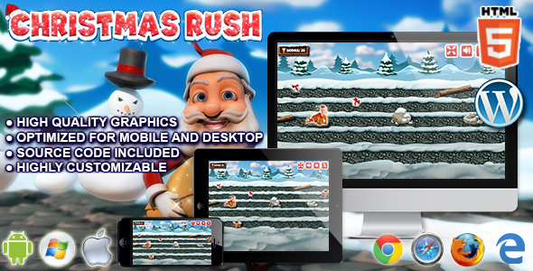 Christmas Rush - HTML5 Running Game icon