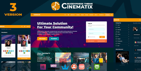 Cinematix - BuddyPress Nouveau Membership Theme icon