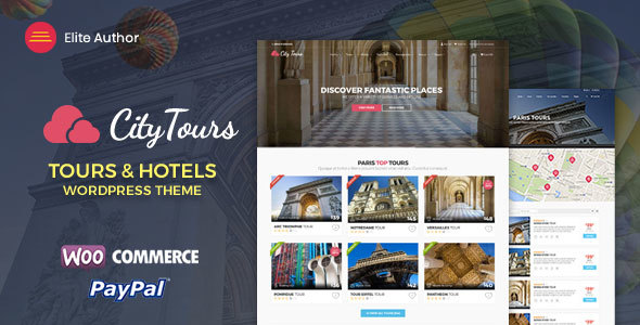 CityTours - Hotel & Tour Booking WordPress Theme icon