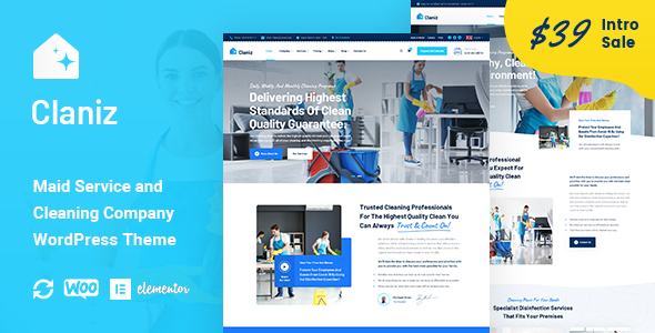 Claniz - Cleaning Services WordPress Theme icon