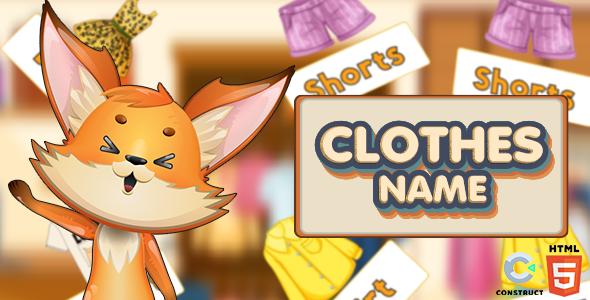 Clothes Name - HTML5 Game - Construct 3 icon