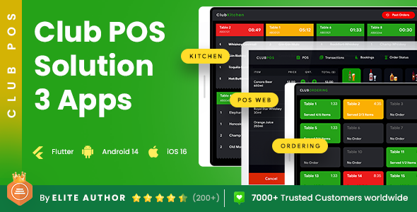 Club POS System Software | Club & Bar Kitchen & Ordering App | ClubPOS