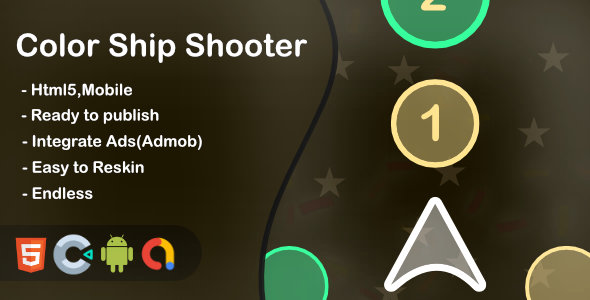 Color Ship Shooter(Html5 + Construct 3 +Mobile) icon