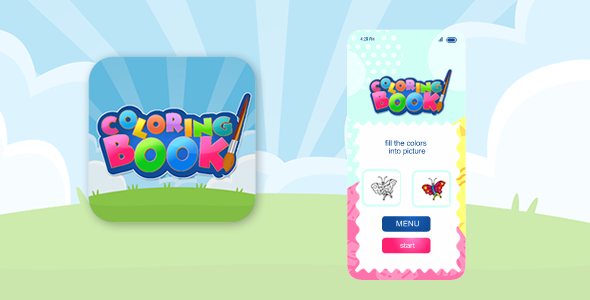 Coloring Drawing Book - iOS App Source Code icon