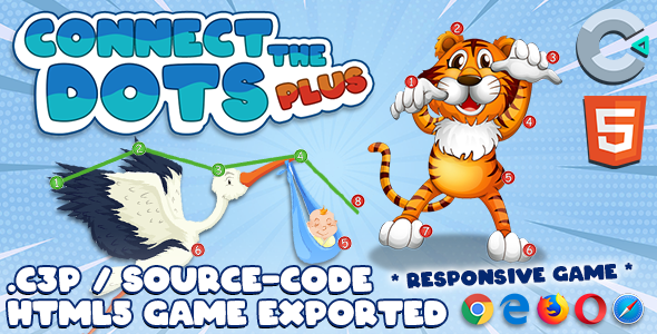 Connect The Dots Plus HTML5 Game - With Construct 3 File (.c3p) icon