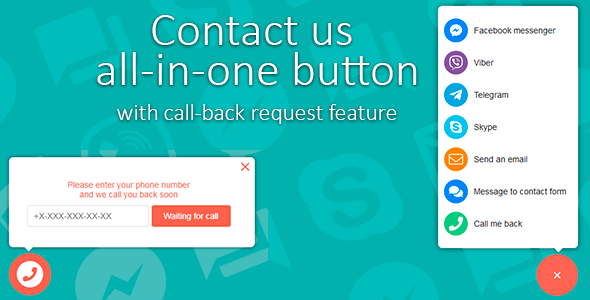 Contact Us All-in-One Button with Callback Request Feature icon