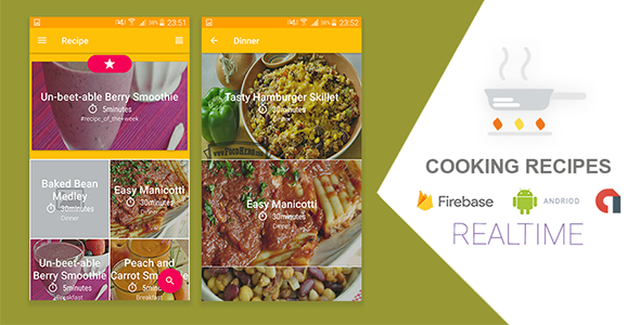 Cooking Recipes Realtime Application with Firebase icon