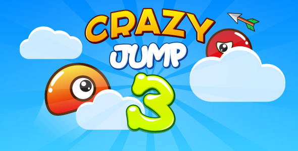 Crazy jump 3 - HTML5 game. Construct 2 (capx) + mobile + ADS icon