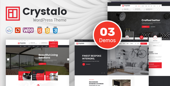 Crystalo - Architecture and Interior Design WordPress Theme icon